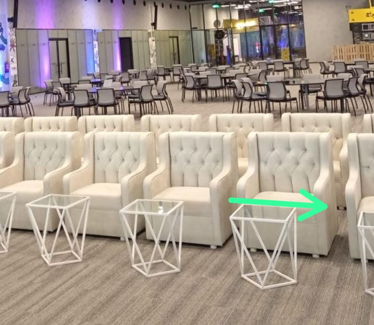 Fabric chairs evnt all pkg contact whtsp